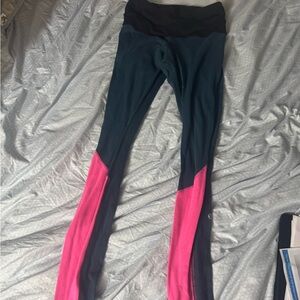 lululemon athletica Black and Pink Leggings